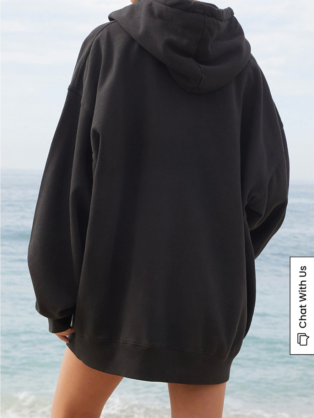 Brandy Melville John Galt Christy Full Zip Oversized Hoodie Loungewear Athletic - Picture 4 of 10